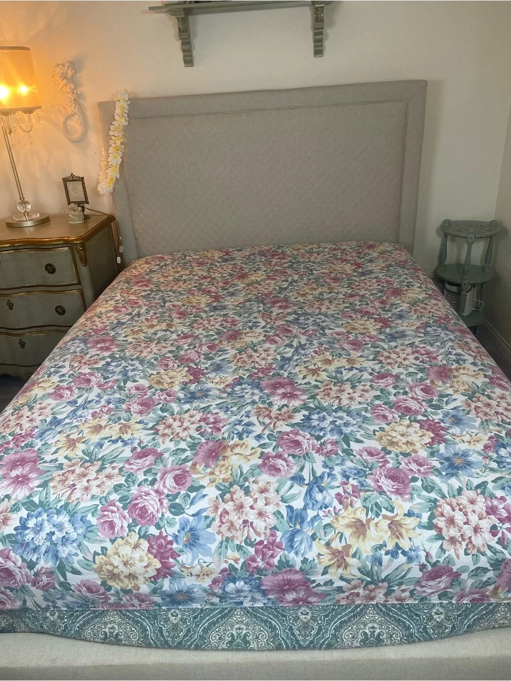 Vintage Springmaid Sheet and Pillow cases Floral Cottagecore